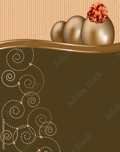 Pasqua sfondo con uova