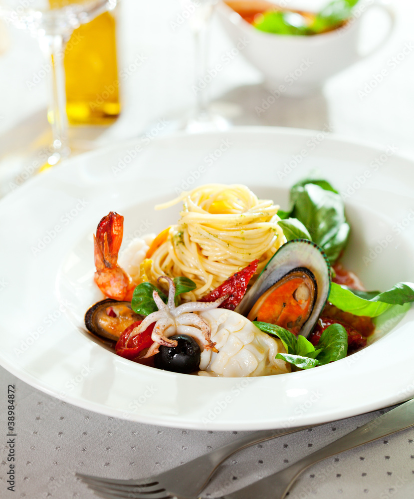 Seafood Spaghetti Seafood Spaghetti