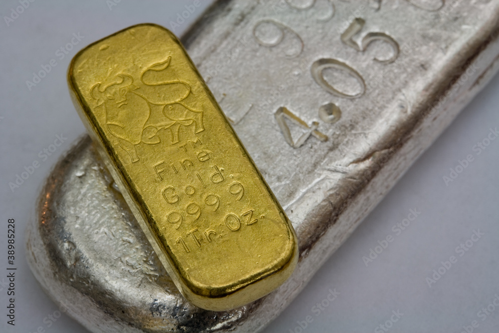 Gold and Silver Bullion Bars - Poured Ingots Gold and Silver Bullion Bars - Poured Ingots