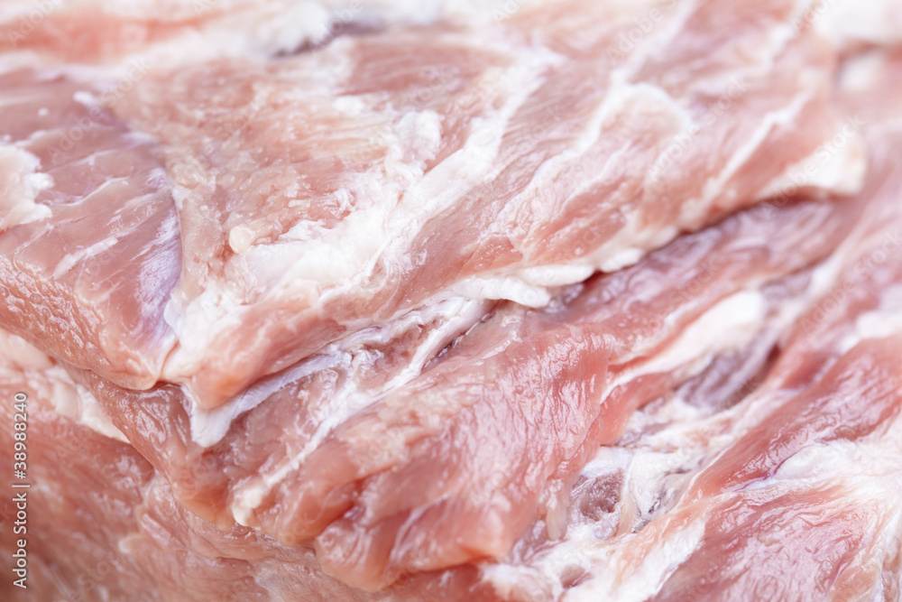 Fresh pork neck closeup Fresh pork neck closeup