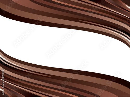 vector two glossy chocolate waves