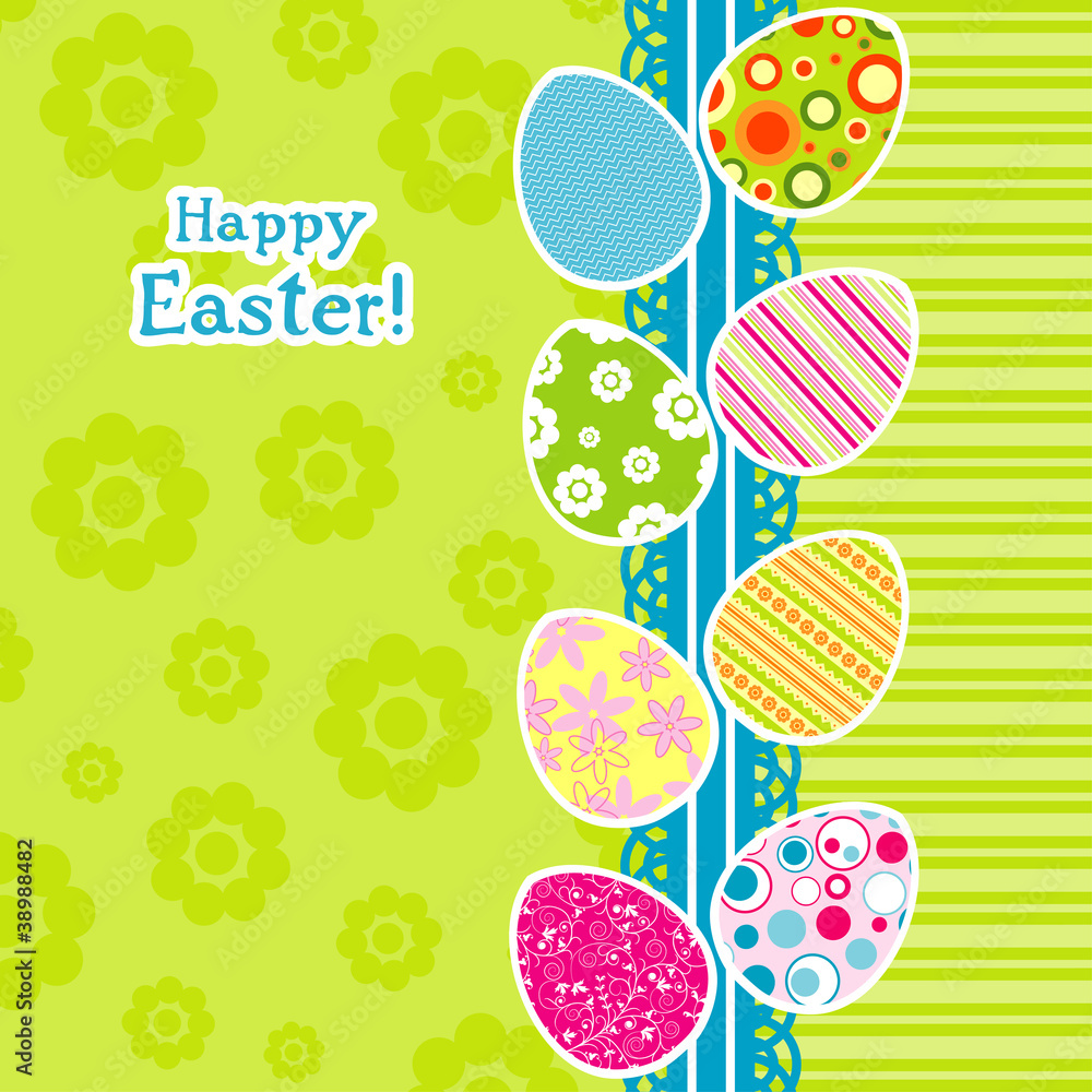 Template Easter greeting card, vector Template Easter greeting card, vector