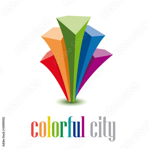 Logo colorful city # Vector