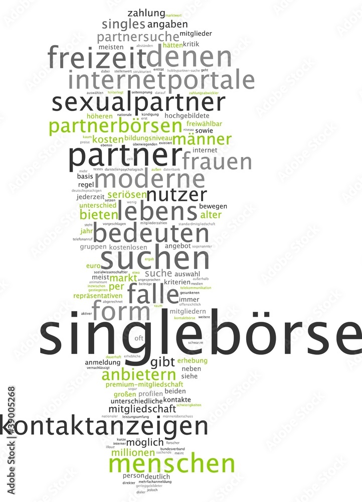 Obraz premium Singlebörse