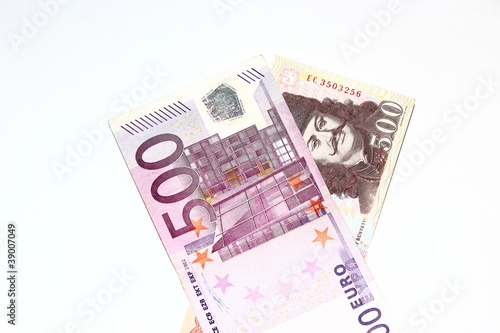 500 Euro with 500 forint