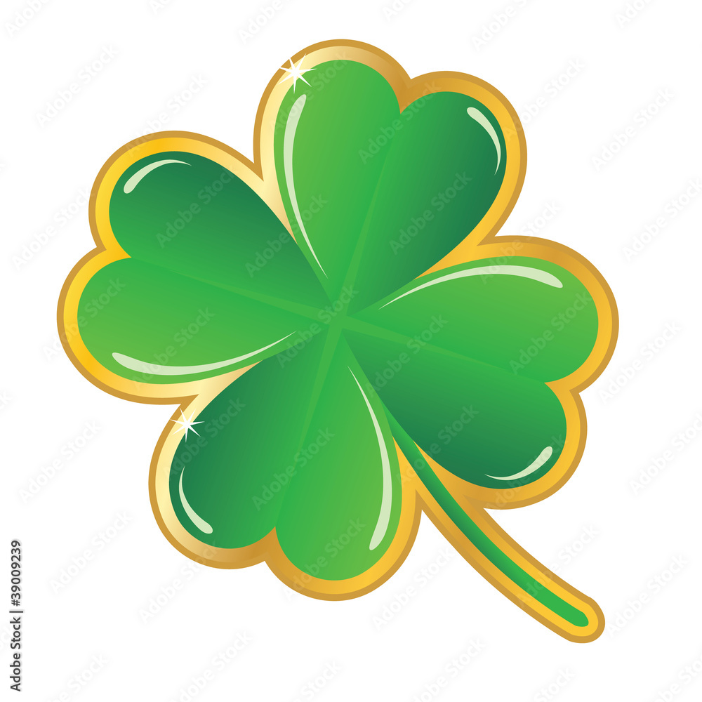 Fototapeta premium shamrock badge