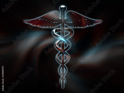 Medical caduceus symbol Stock Illustration | Adobe Stock