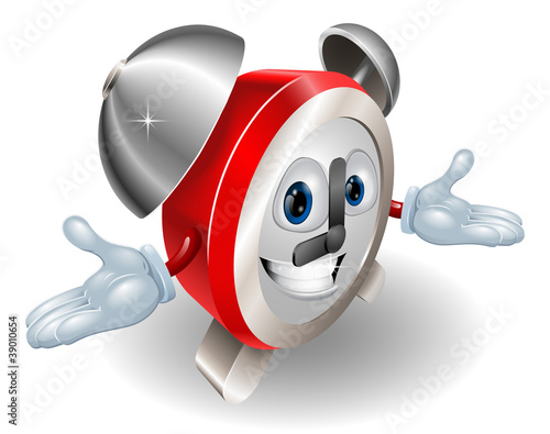 Alarm clock character illustration
