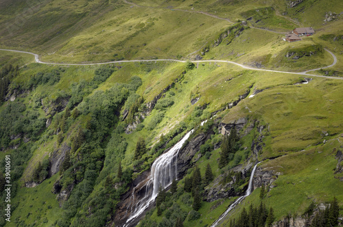 Waterfall at First above Grindelwald © davidyoung11111