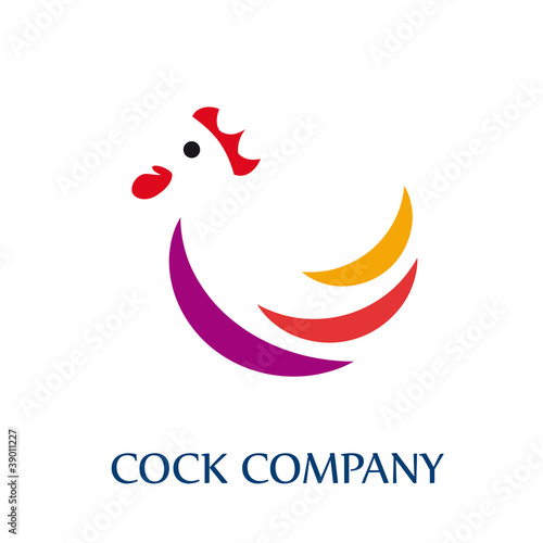 Logo Rooster, cock company # Vector