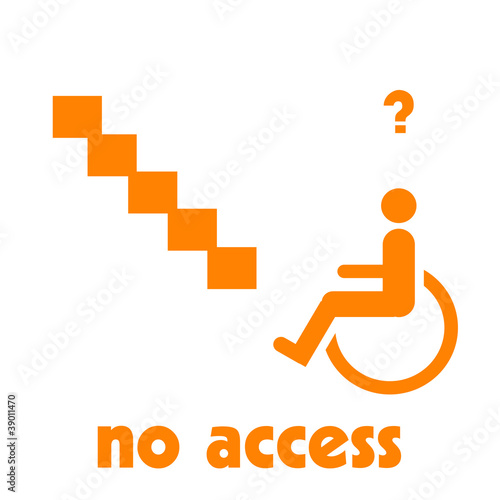 handicapped unfriendly