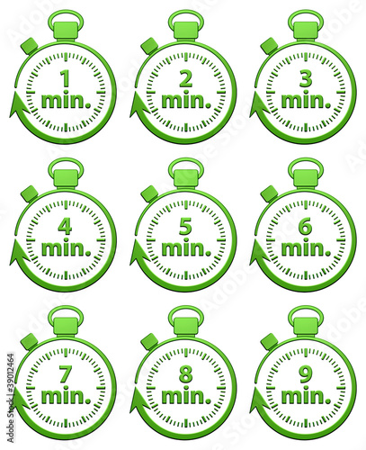 1 à 9 Minutes Chrono