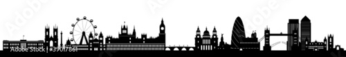 London Skyline detailliert