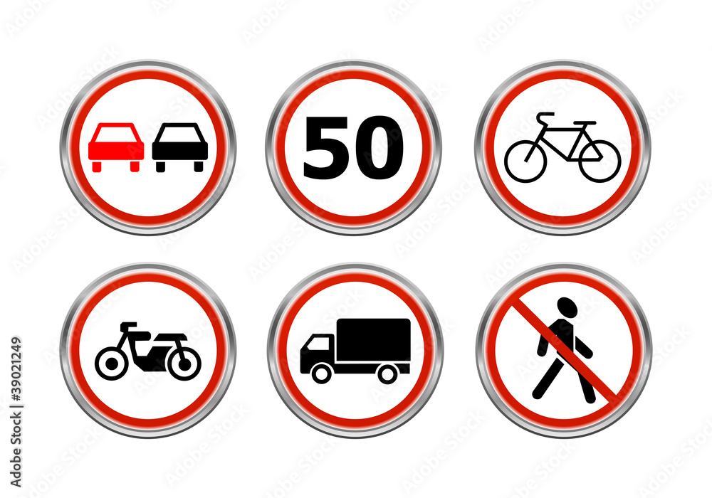 Road signs set 5 Road signs set 5