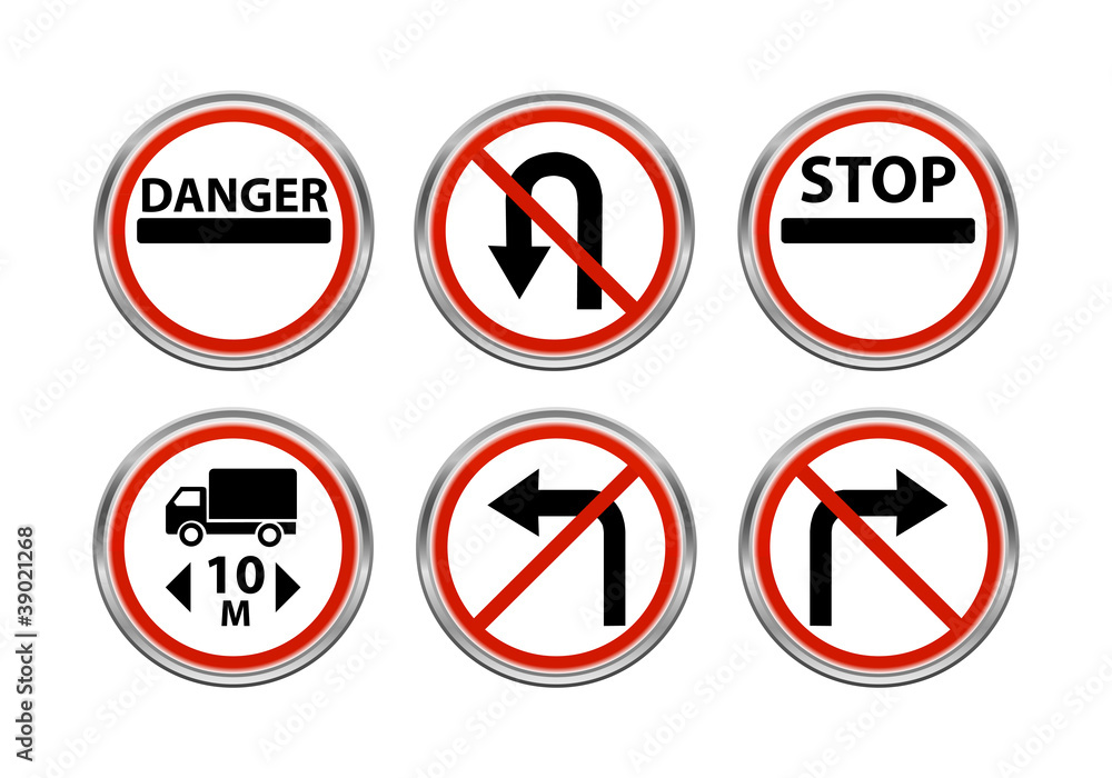 Road signs set 6 Road signs set 6