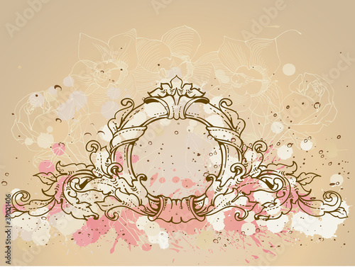 round baroque frame