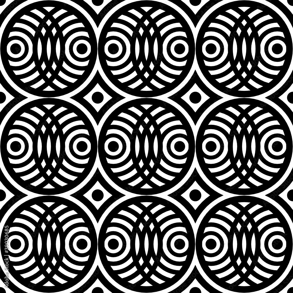 Seamless pattern with fancy design. Seamless pattern with fancy design.
