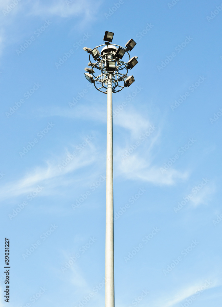 Modern spotlight pole