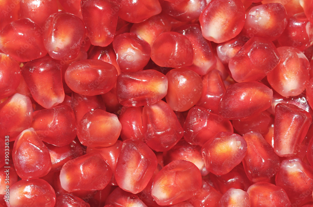 food background with macro view of fresh pomegranate food background with macro view of fresh pomegranate