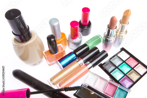 set of cosmetic products