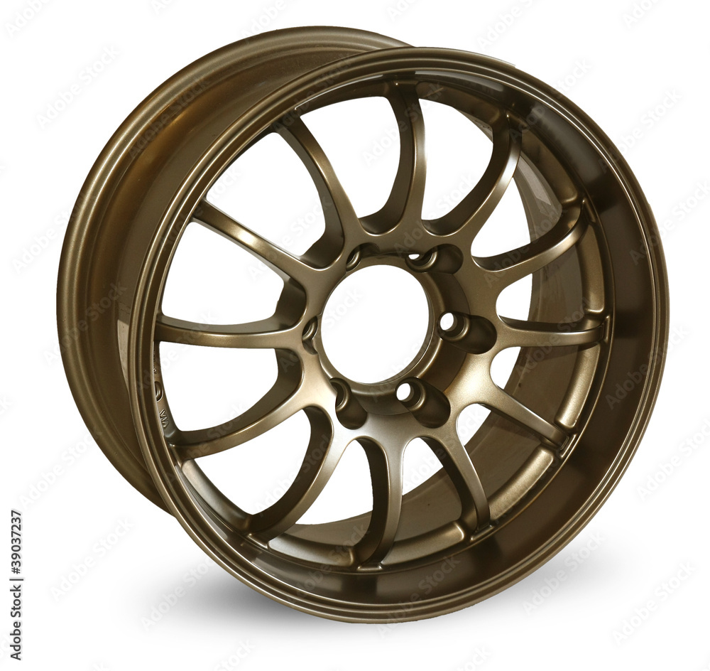 Obraz premium car alloy wheel, isolated over white background