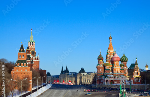 Red Square in winter. Moscow. Russia