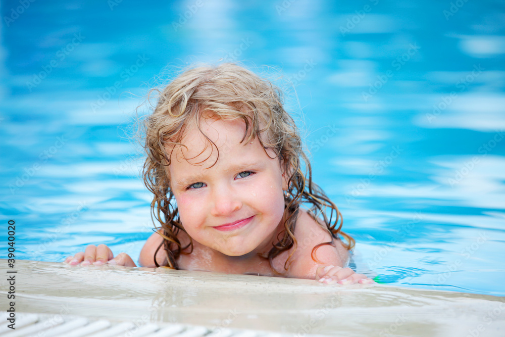 Child in pool Child in pool
