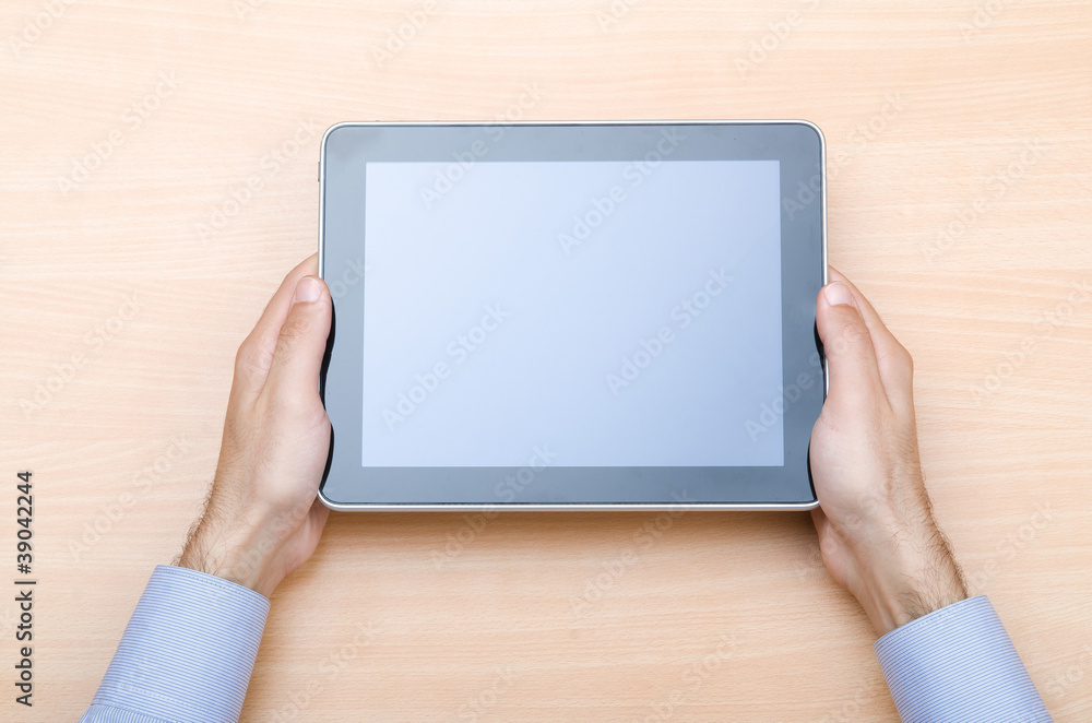 Tablet computer in technology concept Tablet computer in technology concept