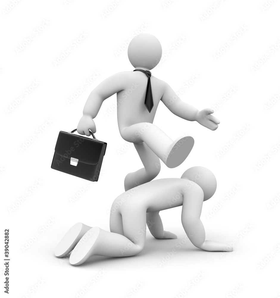 3d people. Business challenge 3d people. Business challenge