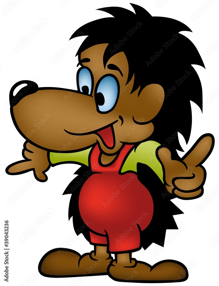 Fototapeta premium Hedgehog - Cartoon Illustration