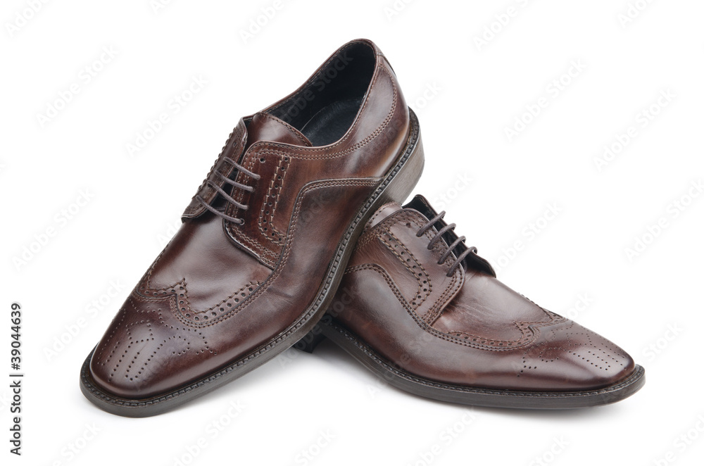 Male shoes in fashion concept Male shoes in fashion concept