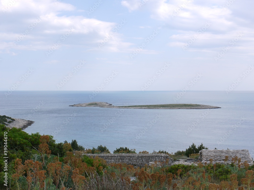 A small isle in the Adriatic sea in Croatia A small isle in the Adriatic sea in Croatia