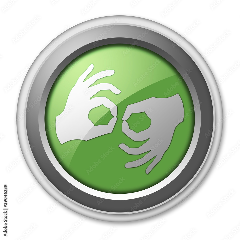 Green 3D Style Button Green 3D Style Button