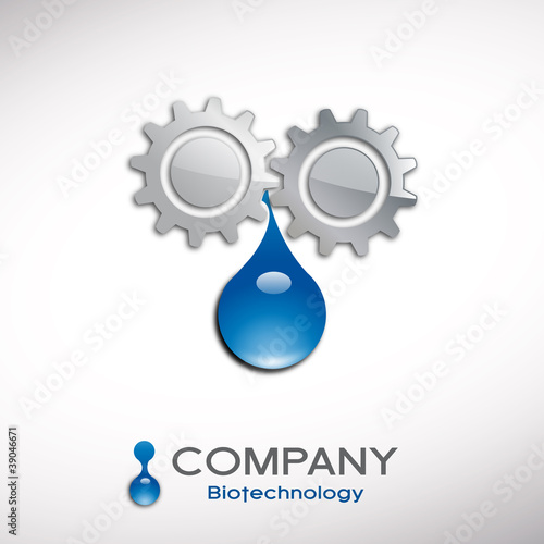 Logo biotechnology # Vector