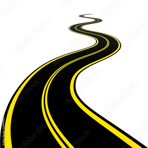 vector winding road