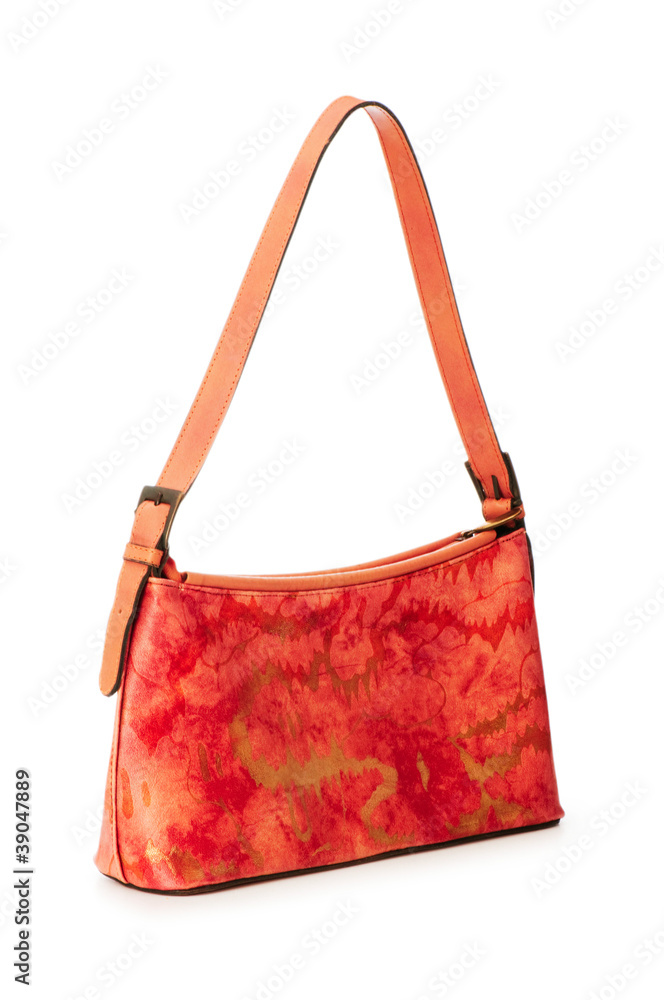 Elegant woman bag on white Elegant woman bag on white