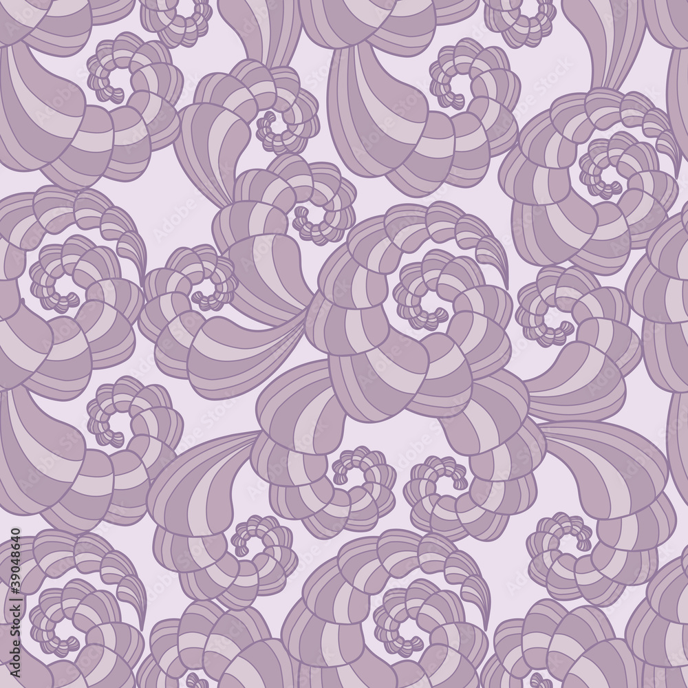 Vector seamless pattern with spirals