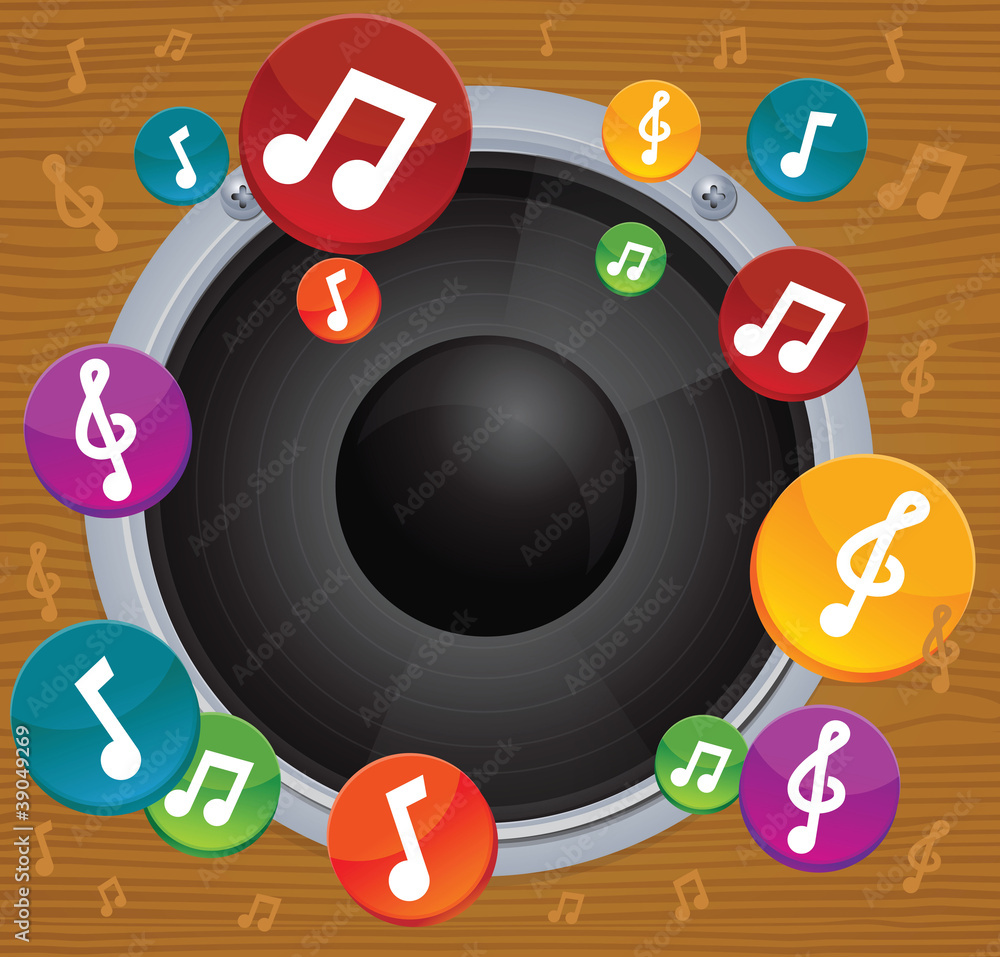 music concept with notes music concept with notes