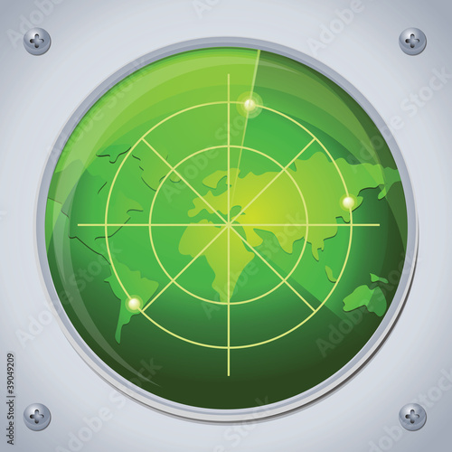 vector green radar