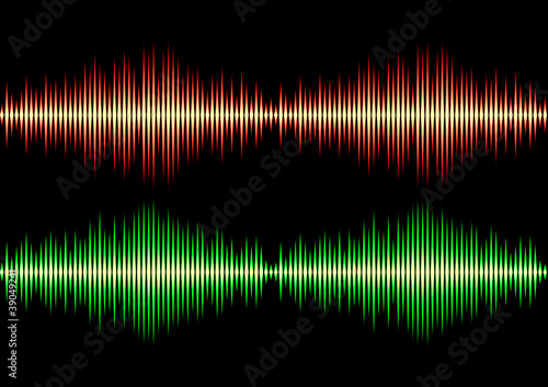 Seamless music wave pattern