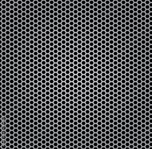 chrome texture grill metal isolated