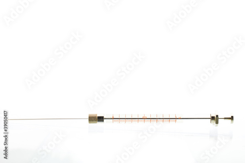 Microliter syringe for gas-liquid chromatography