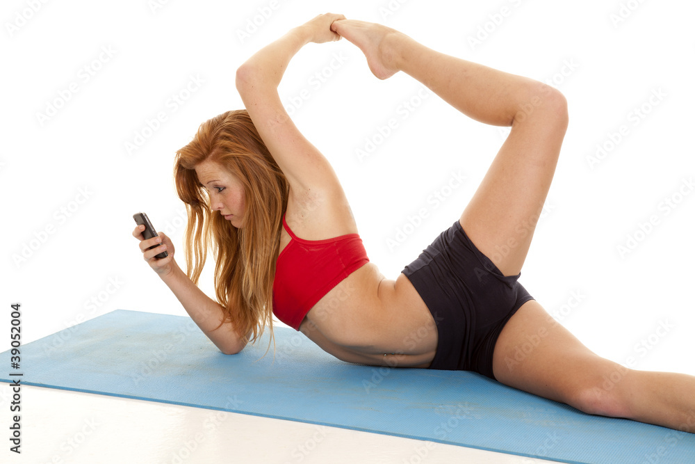 Fototapeta premium phone call stretch