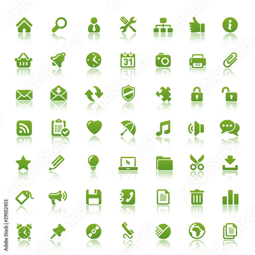 Green Web Icons