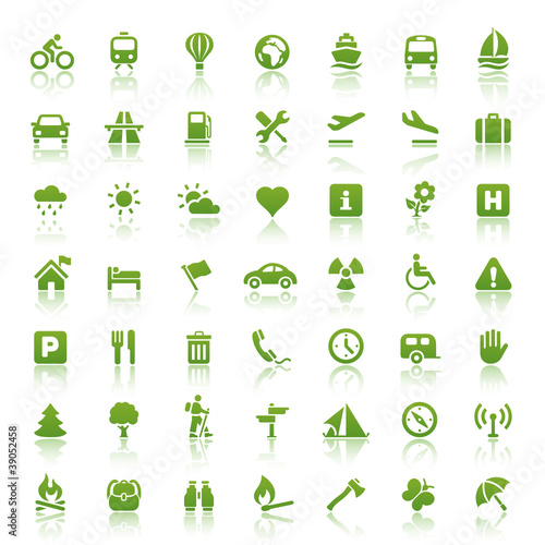Green Web Icons