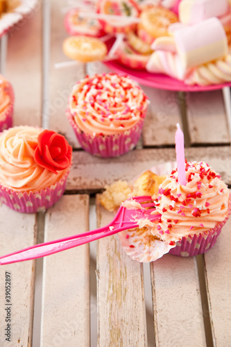 Birthday cupcakes photo