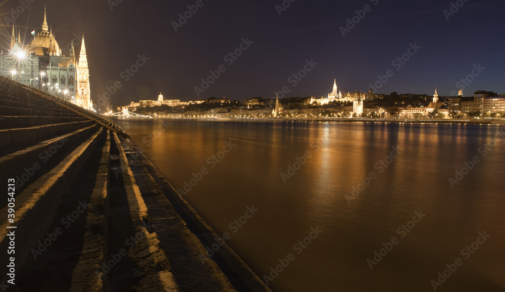 Danube at night, Budapest....