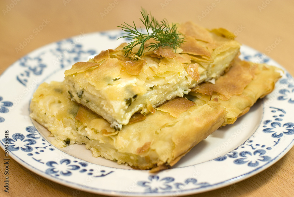 Turkish pie with cheese Turkish pie with cheese
