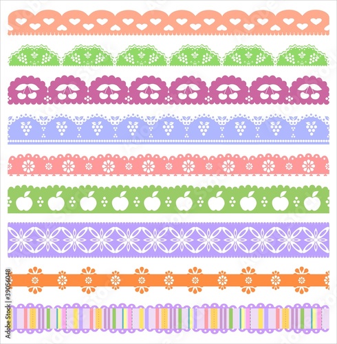 Digital Scrapbook Borders Set