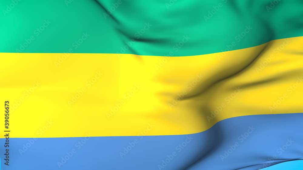 Gabon Waving Flag Gabon Waving Flag